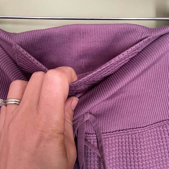 PINK Active Thermal Waffle Knit Joggers Sz M - Picture 3 of 6